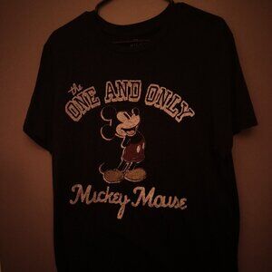 BLACK THE ONE AND ONLY MICKEY MOUSE T-SHIRT SIZE XL